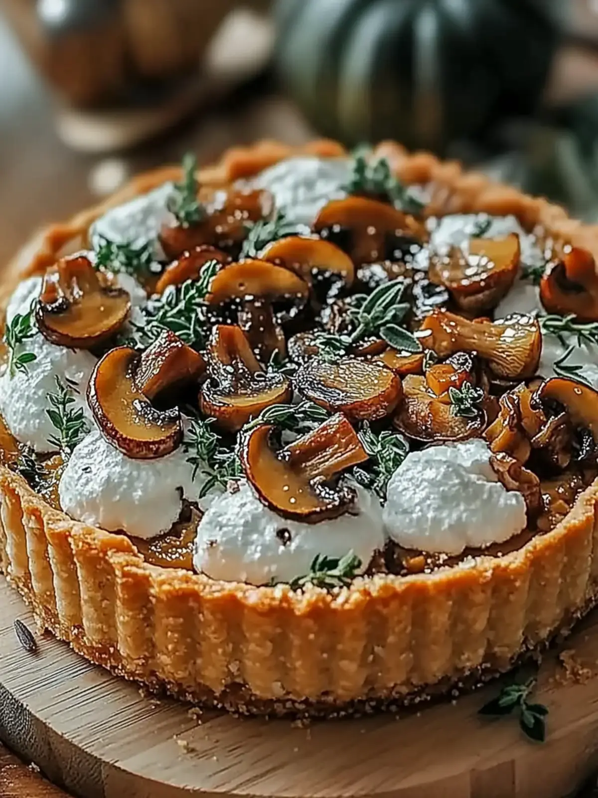Pumpkin Sage & Mushroom Tart