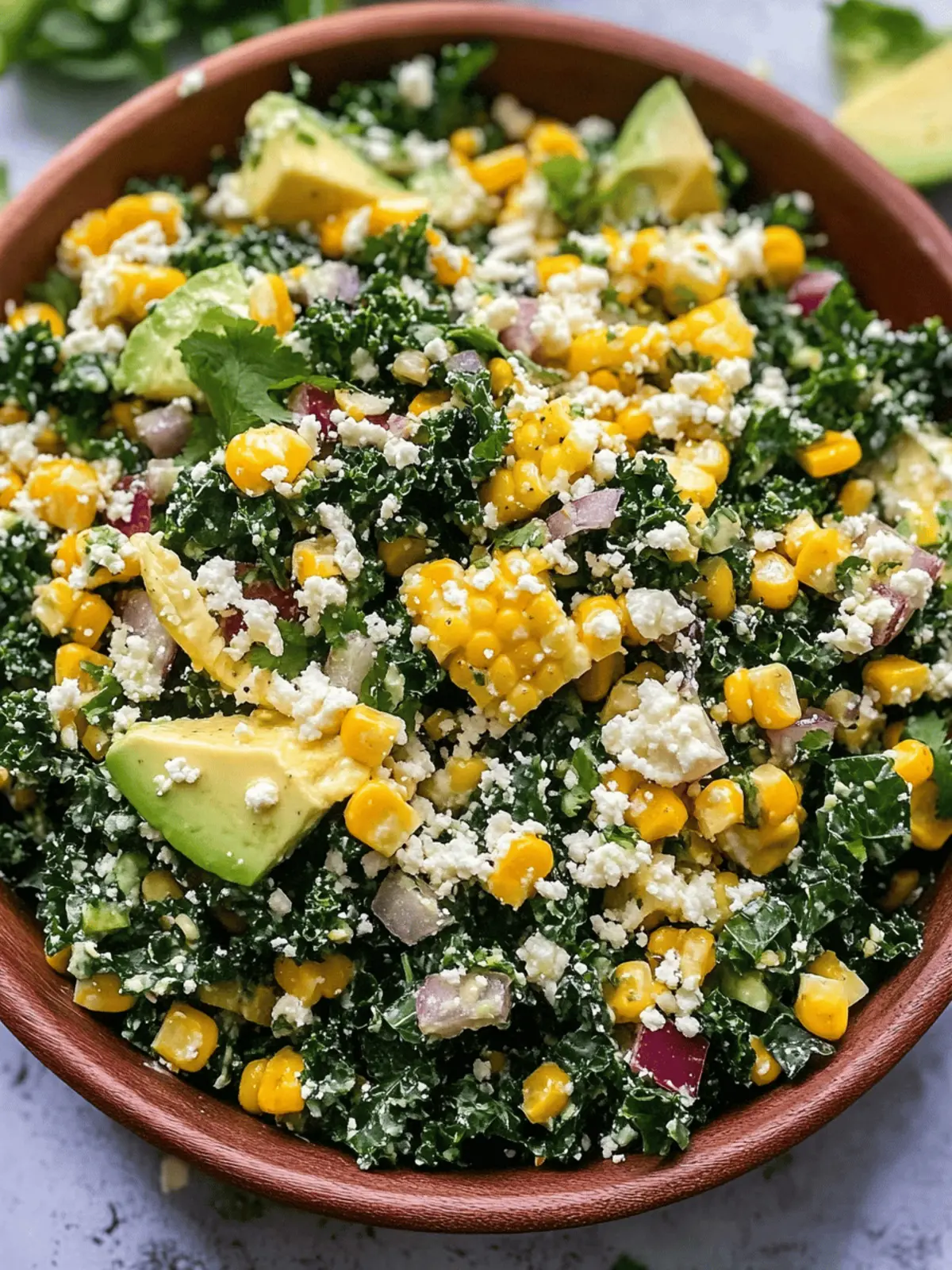 Mexican Street Corn Kale Salad