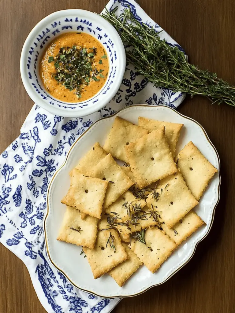 Olive Oil Rosemary Crackers