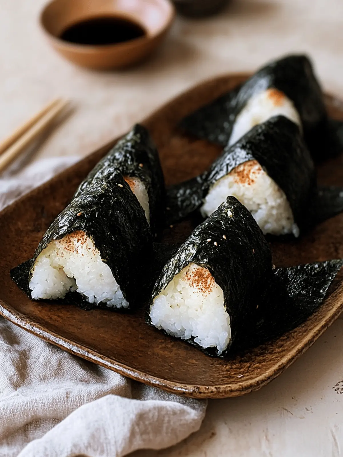Miso Eggplant Onigiri
