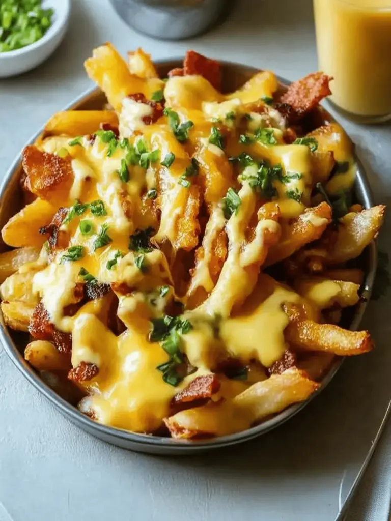 Breakfast Poutine with Hollandaise Sauce
