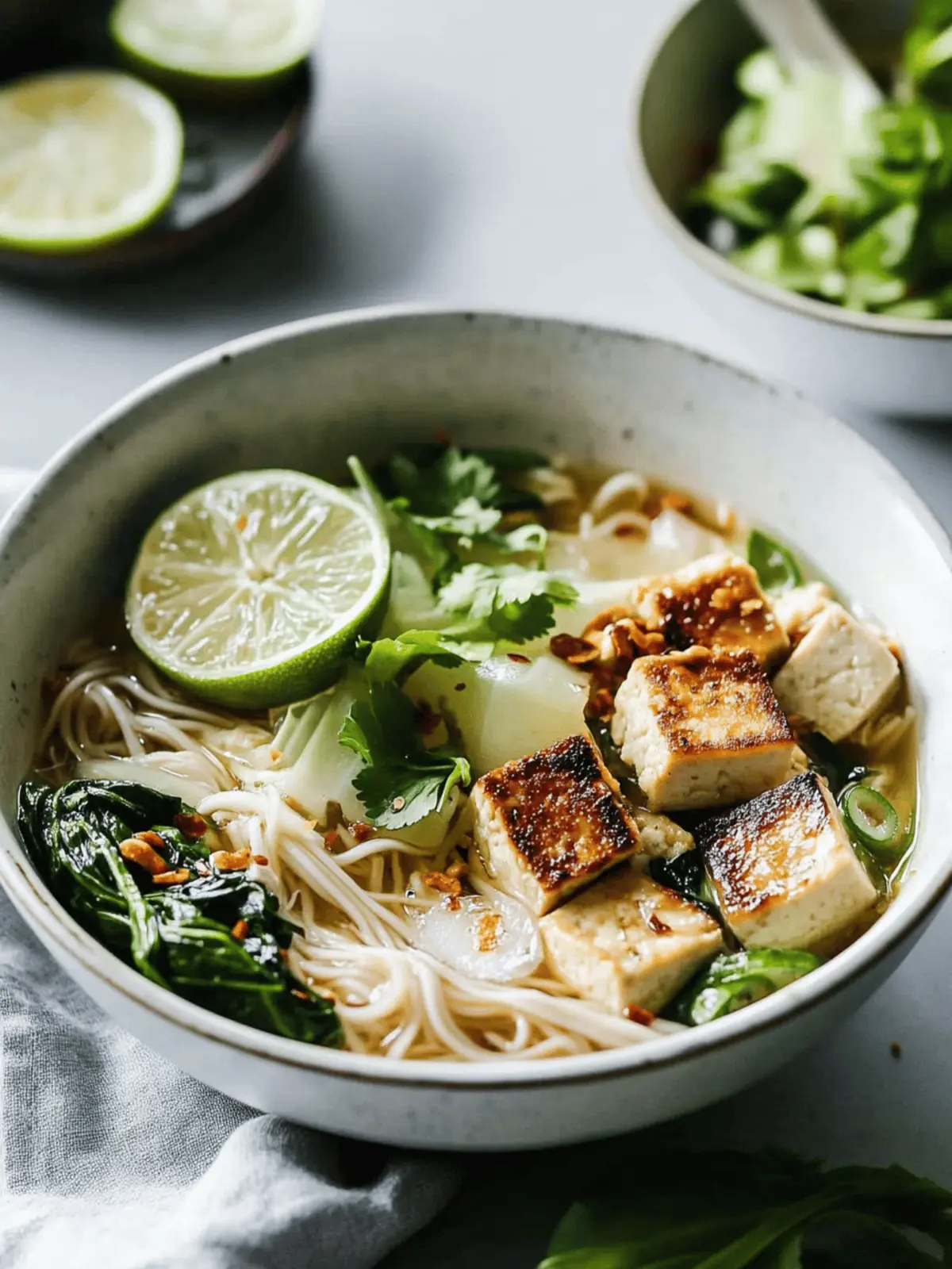 Lemongrass Coconut Tofu Noodle Bowls