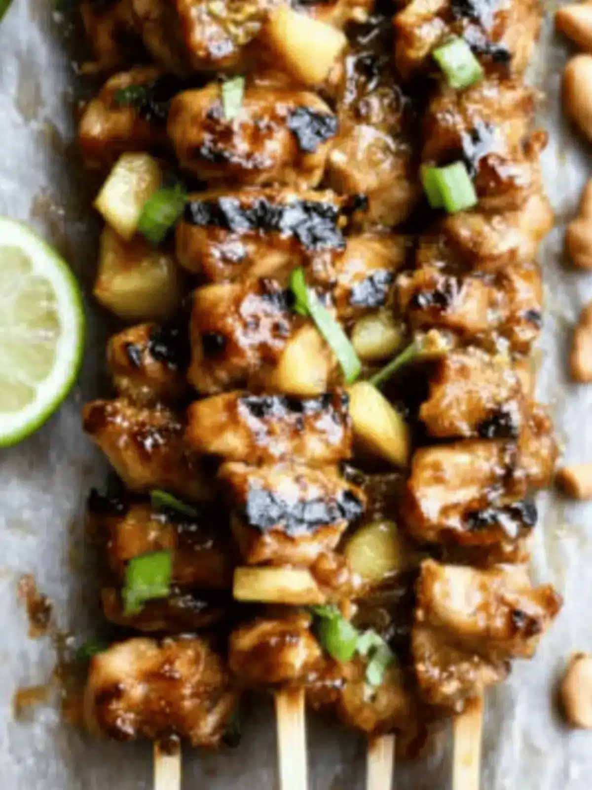 Thai Pineapple Peanut Satay Chicken in 30 Minutes or Less 2 Thai Pineapple Peanut Satay Chicken