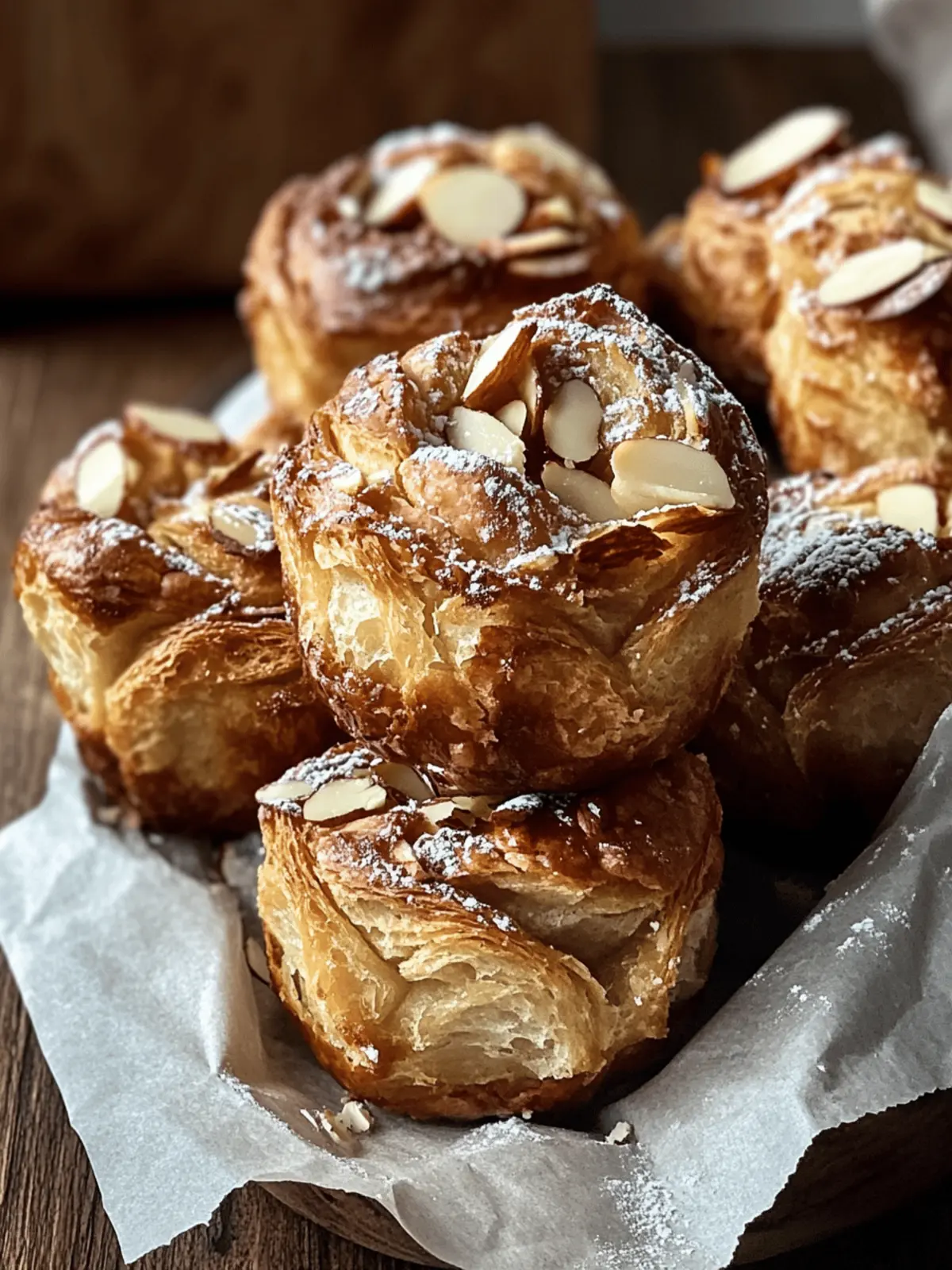 Sourdough Almond Cruffins