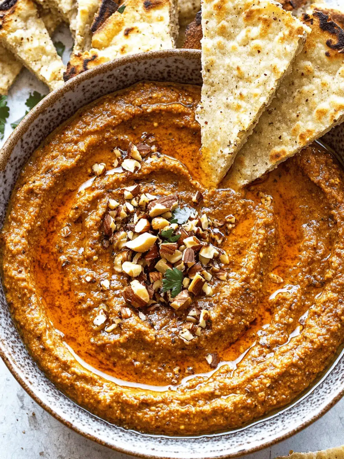 Delicious Muhammara Recipe: Roasted Red Pepper & Walnut Dip 4 Muhammara Recipe (Roasted Red Pepper & Walnut Dip)