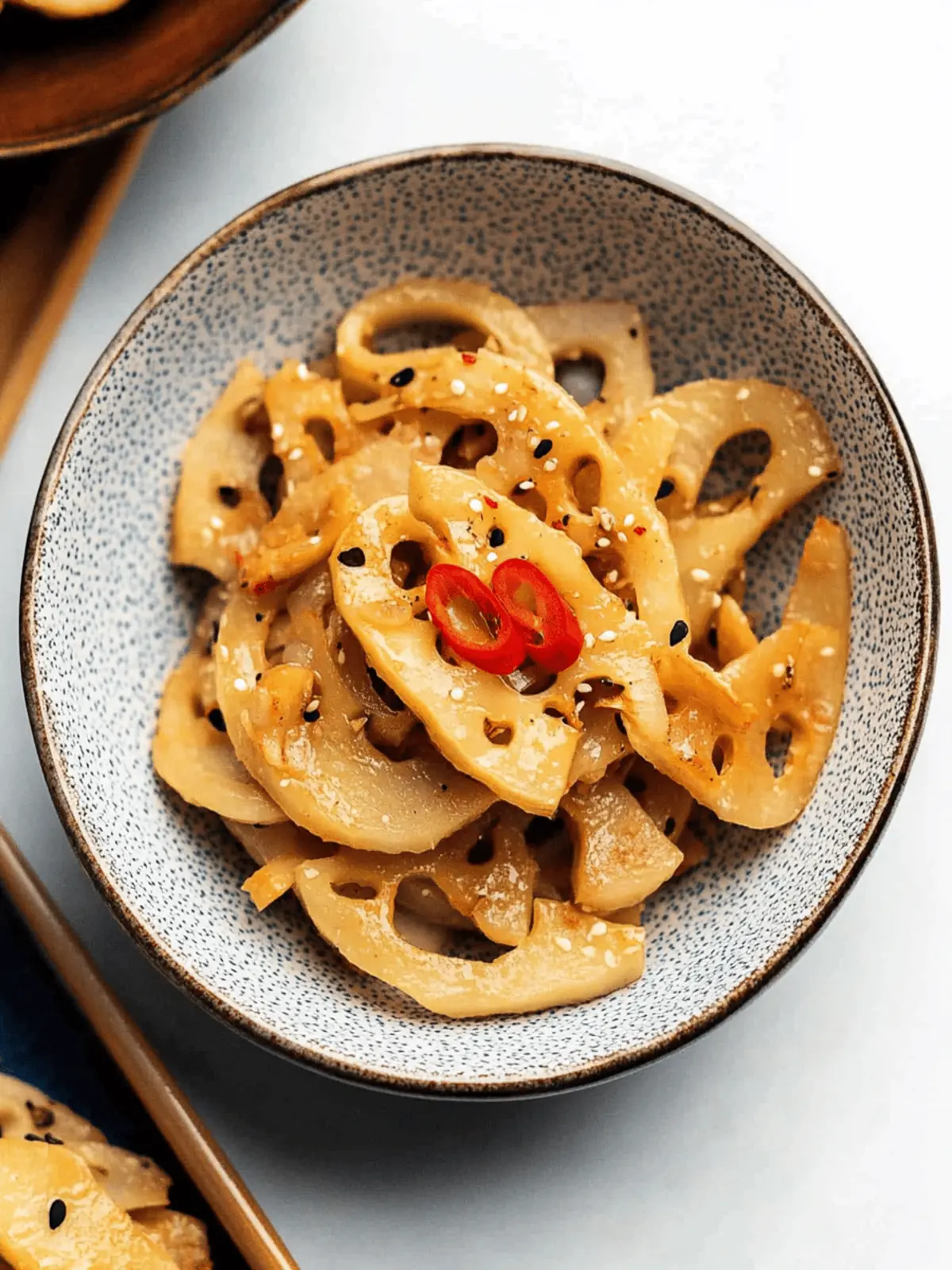 Crispy Kinpira Renkon: Quick & Delicious Lotus Root Dish 2 Kinpira Renkon (Japanese Stir Fried Lotus Root)