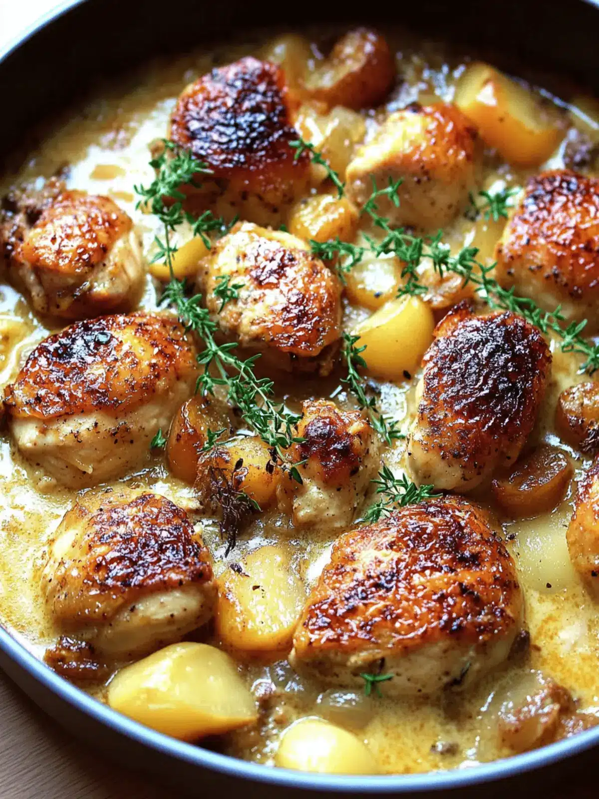 Creamy French Style Chicken Casserole a la Normande