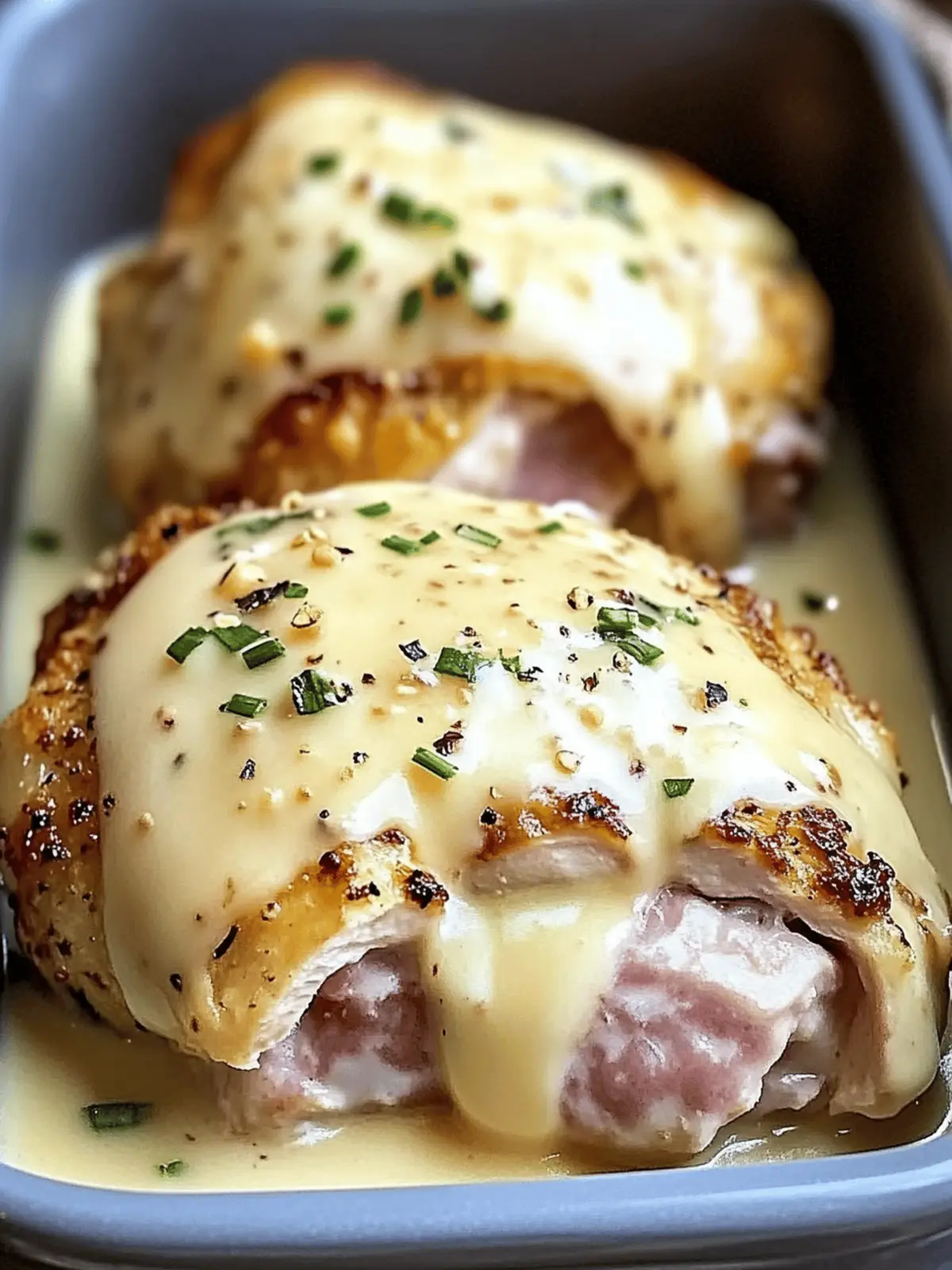 Slow Cooker Chicken Cordon Bleu