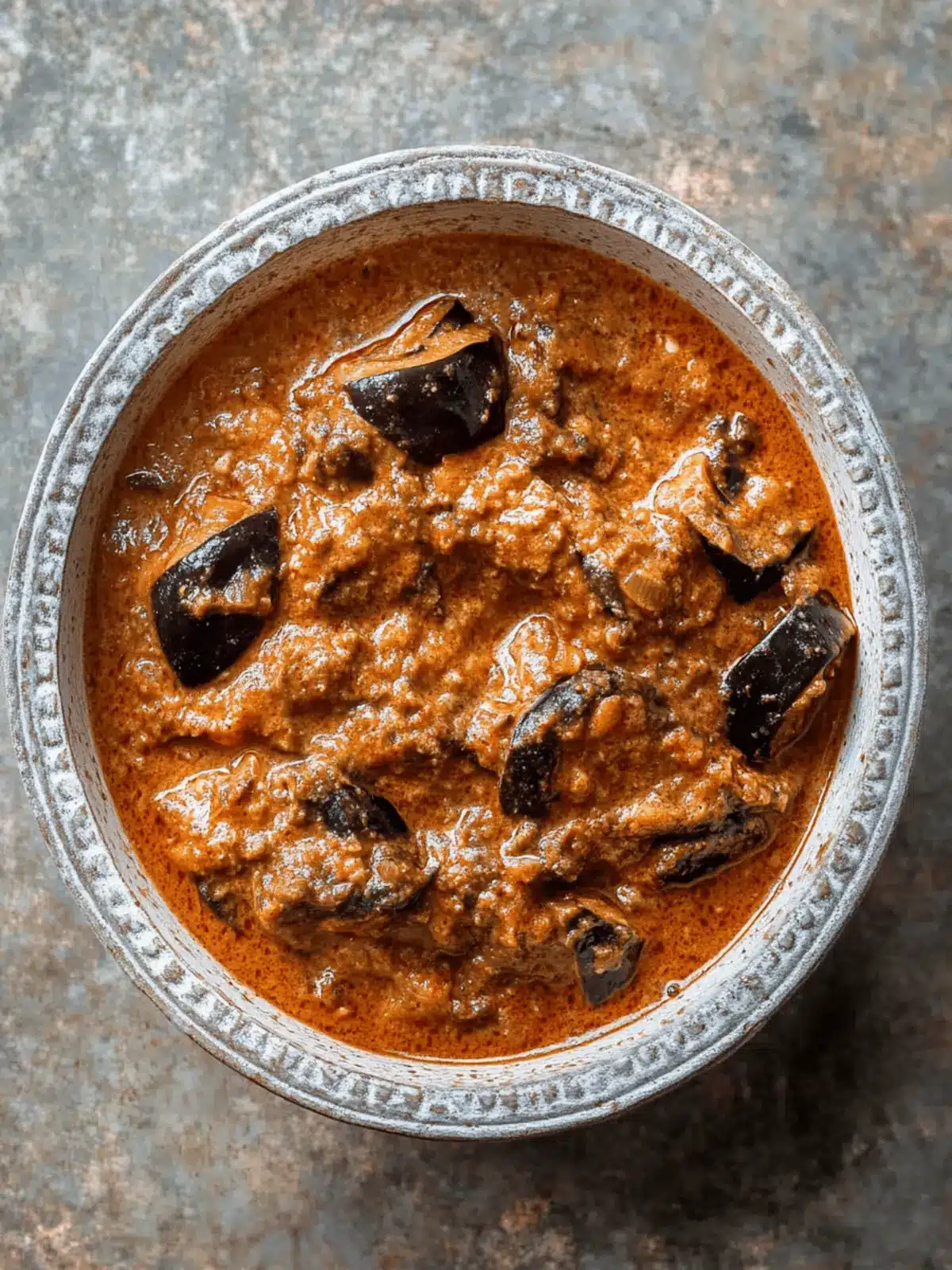 Shish Andaz (Walnut and Aubergine Stew)