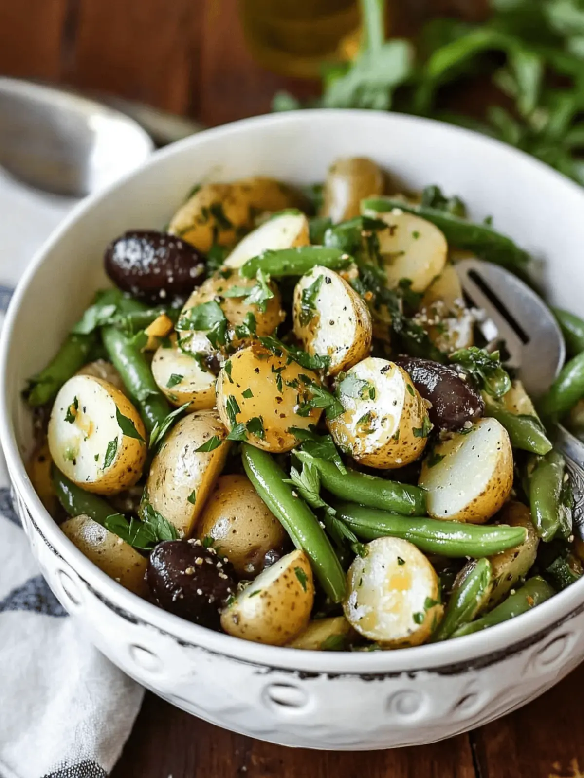 Zesty French-Style Potato and Green Bean Salad for Gatherings 2 French-Style Potato and Green Bean Salad