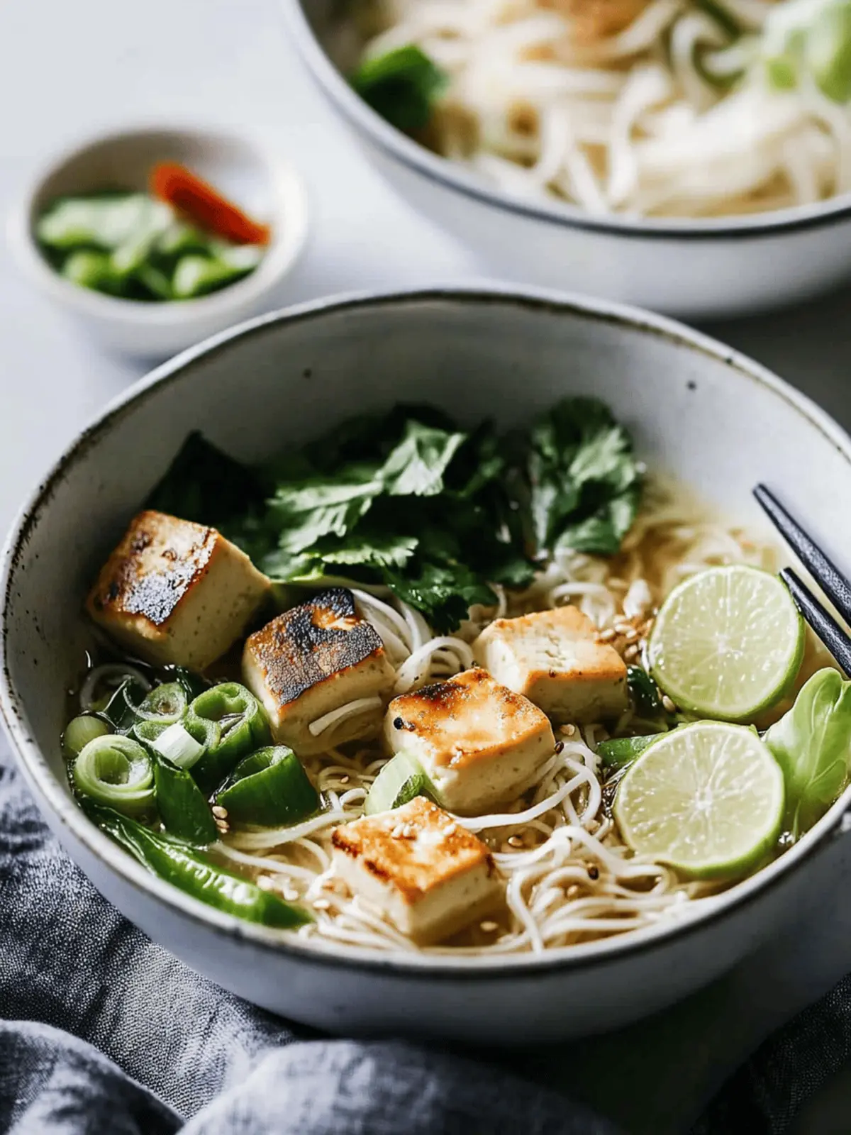 Lemongrass Coconut Tofu Noodle Bowls
