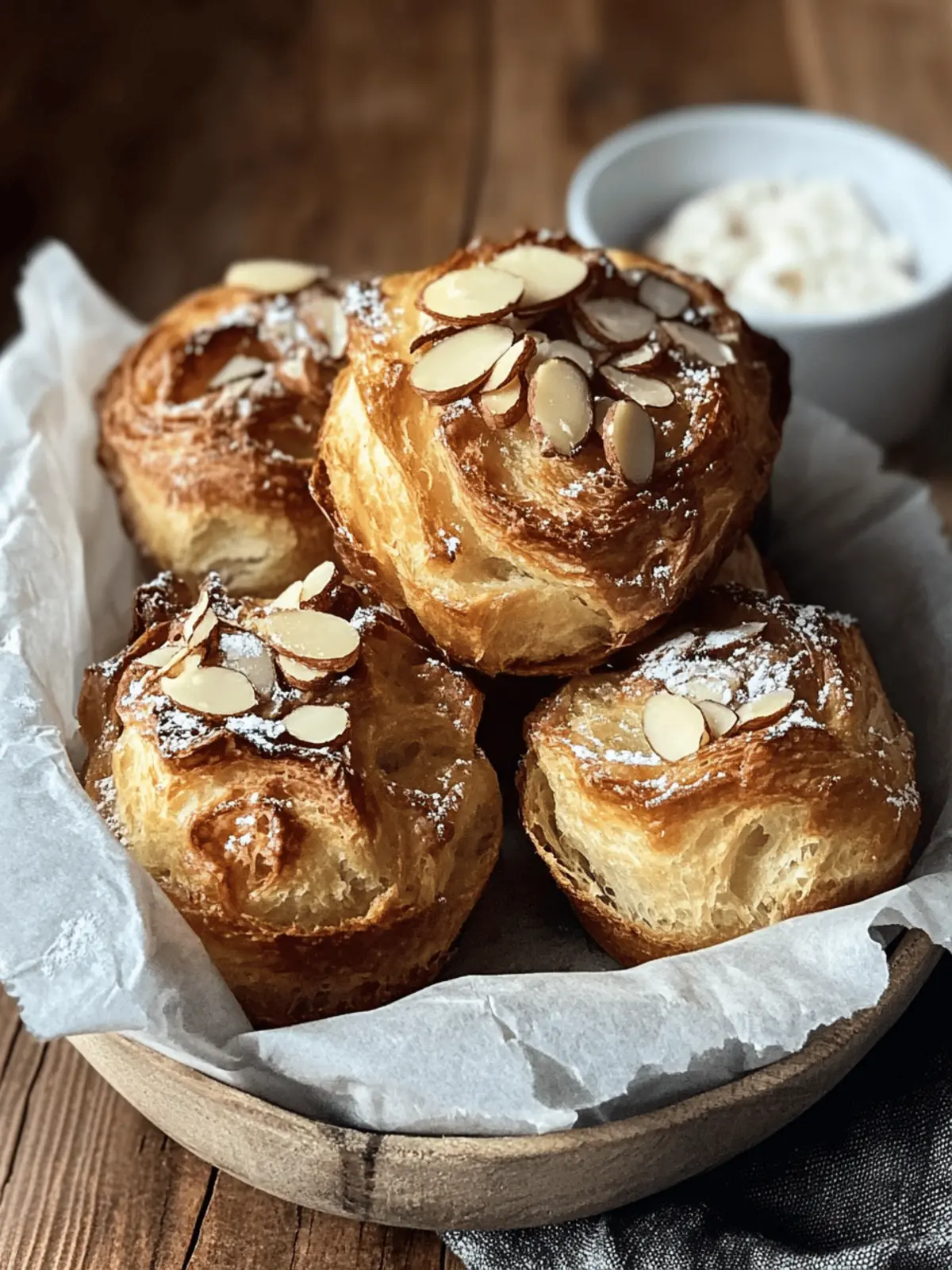 Sourdough Almond Cruffins