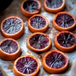 Candied Blood Orange Slices with Dark Chocolate