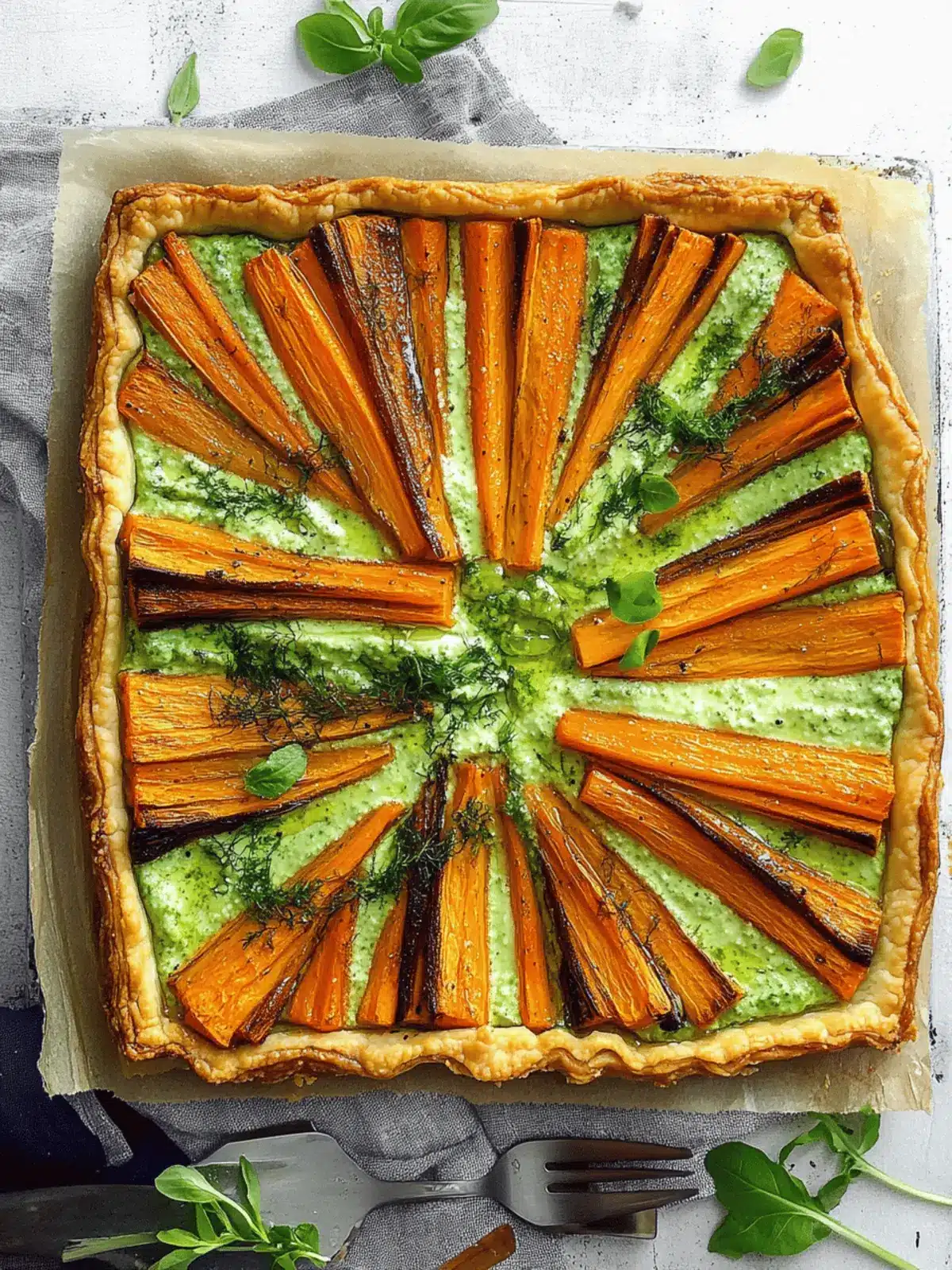 Delicious Carrot Tart with Green Goddess Ricotta Bliss 4 Carrot Tart with Green Goddess Ricotta.