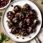 Sticky Pomegranate Meatballs