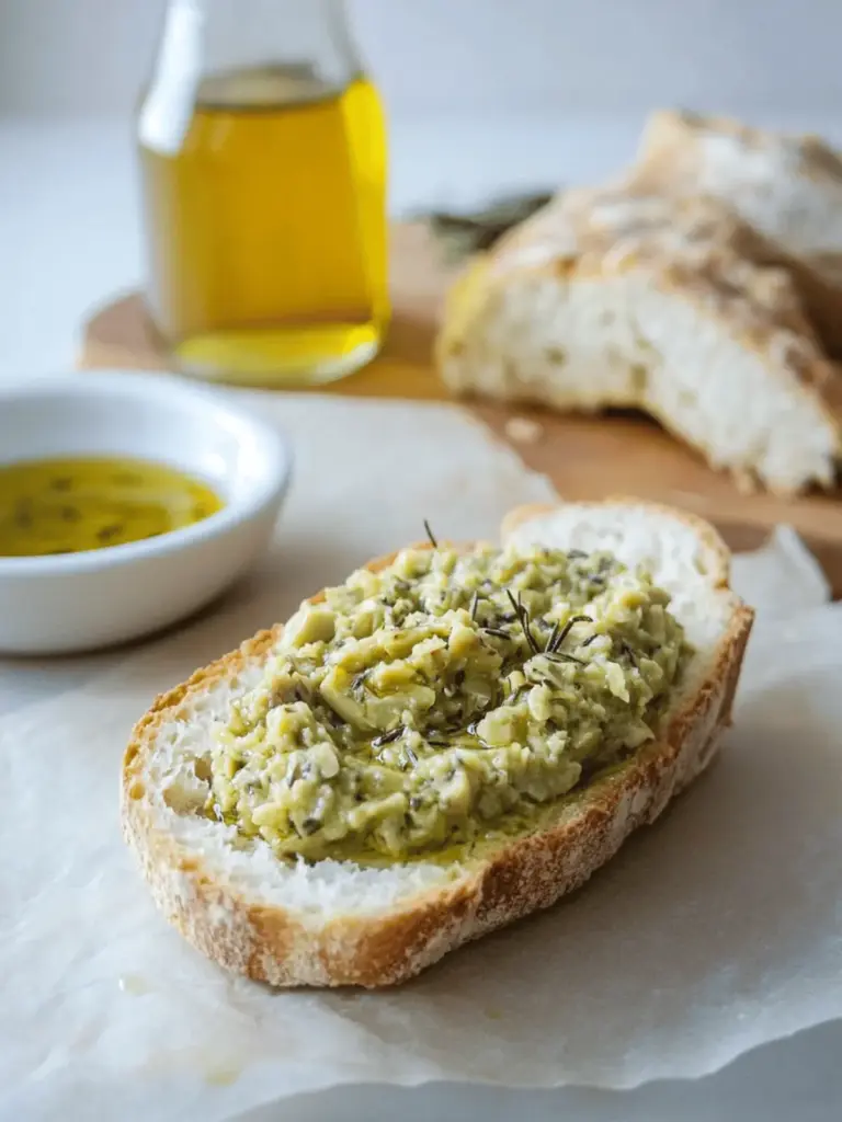 Artichoke Tapenade with Rosemary Oil