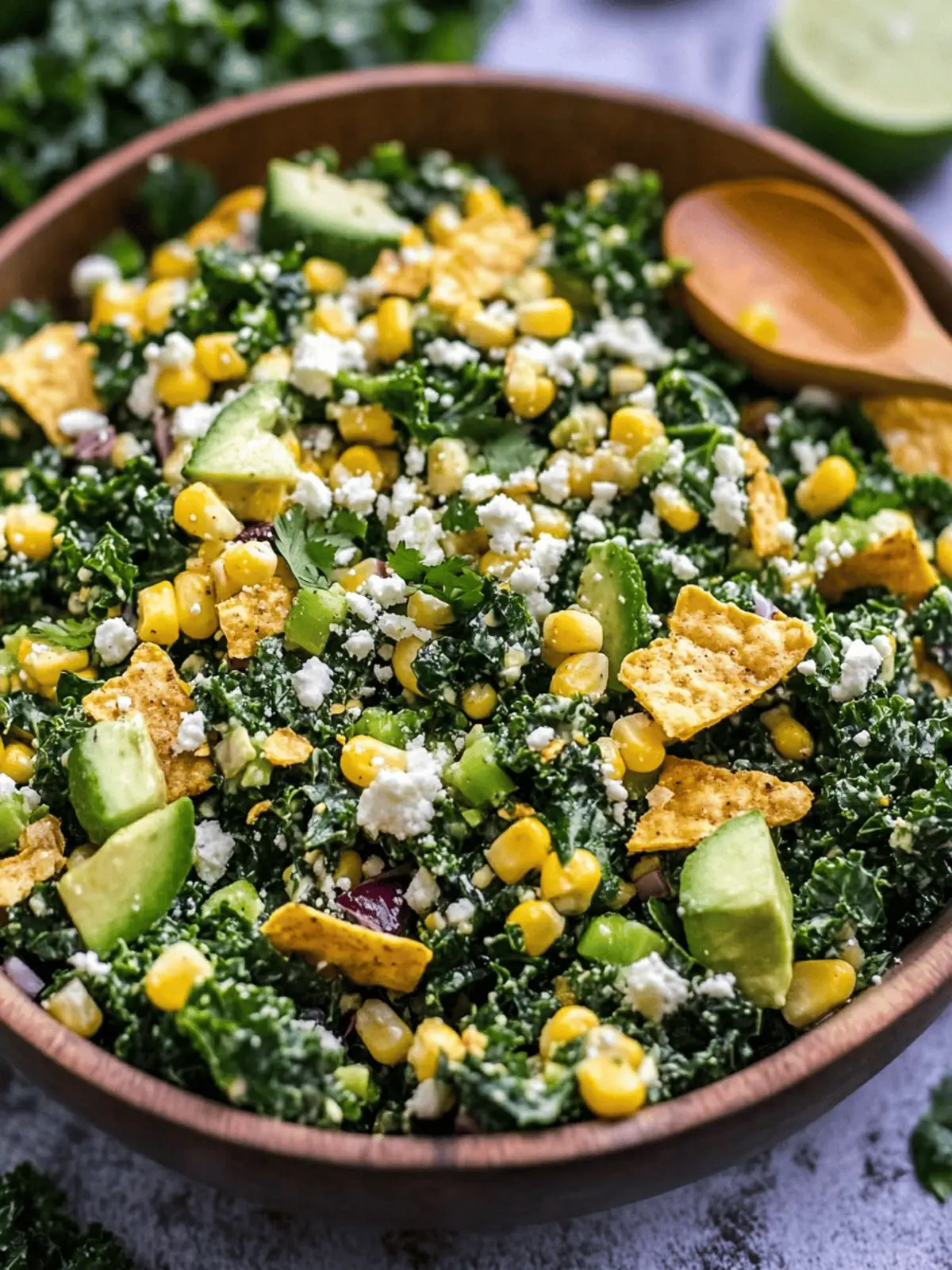 Mexican Street Corn Kale Salad