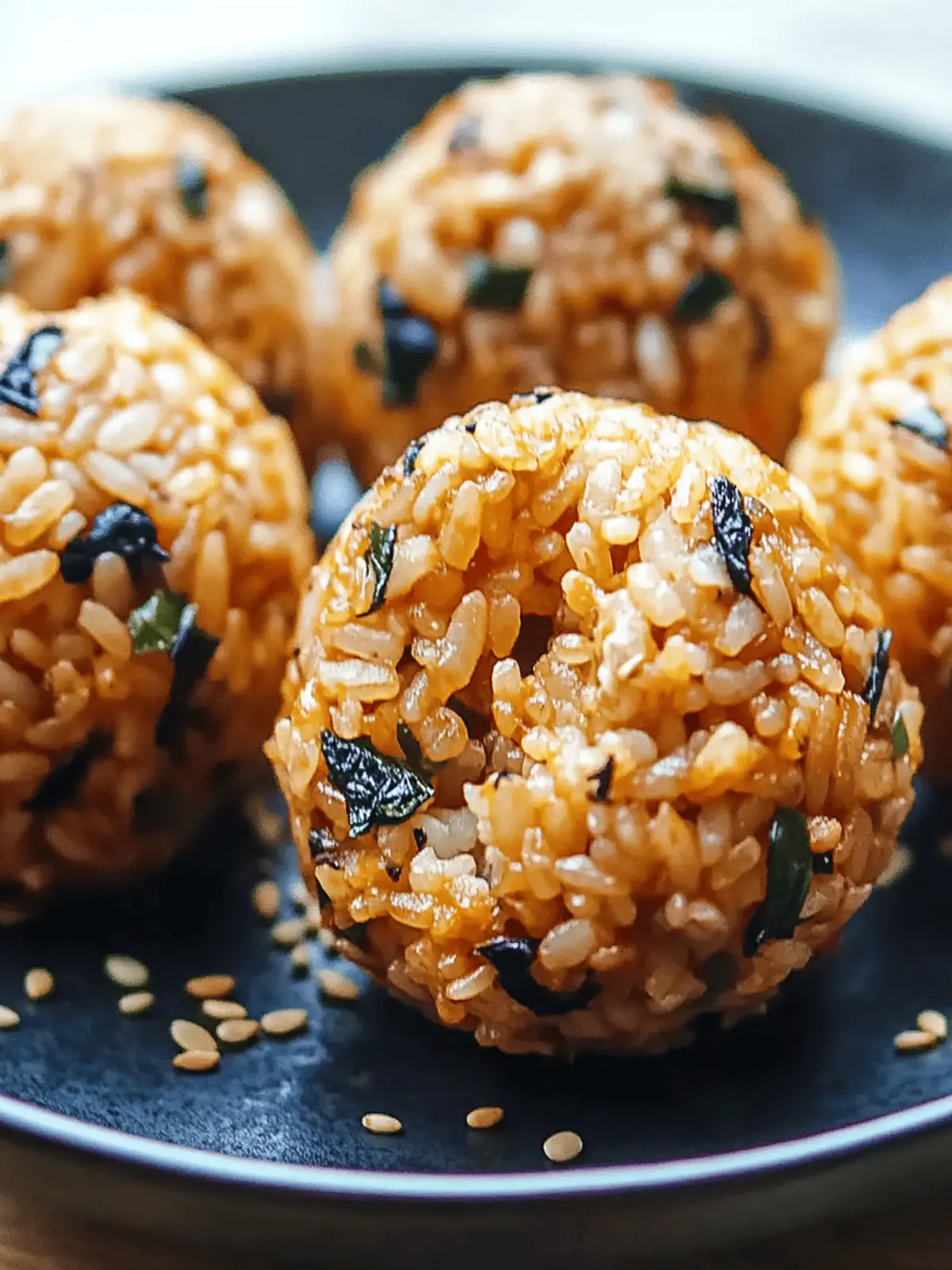 Irresistible Kimchi Rice Balls (Kimchi Jumeokbap) You'll Love 2 Kimchi Rice Balls (Kimchi Jumeokbap)