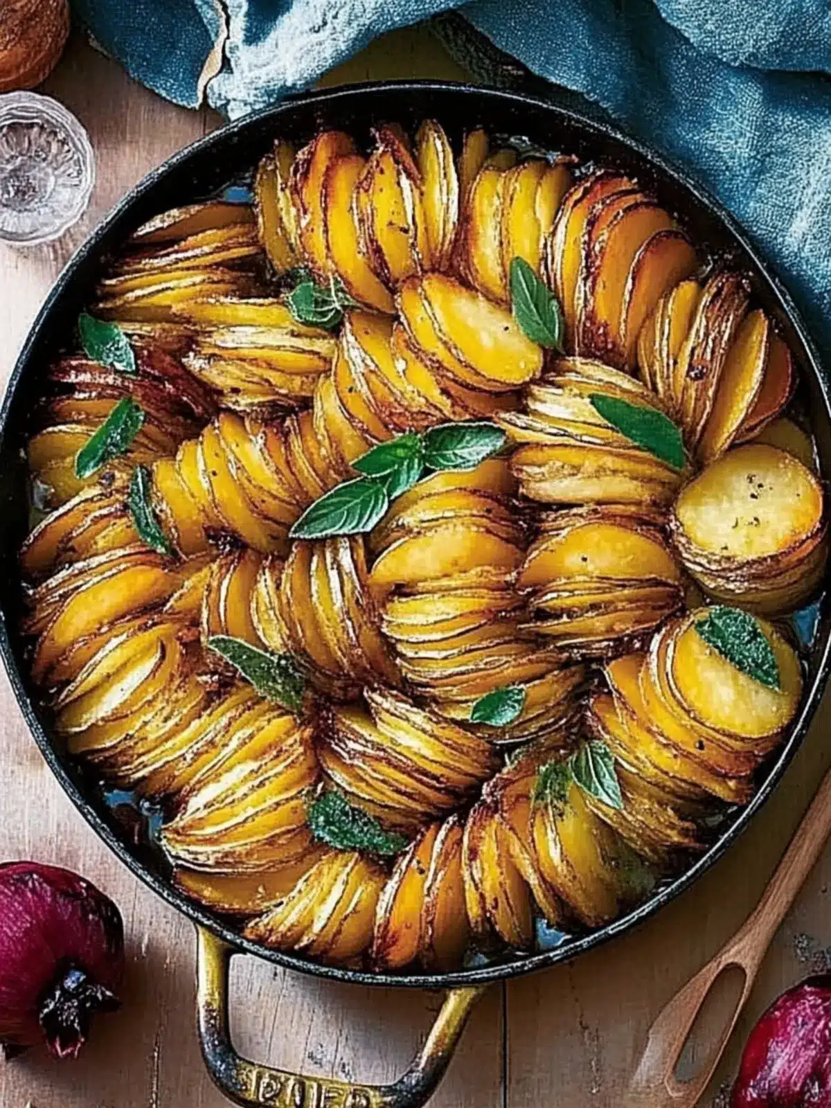 Crispy pan potatoes