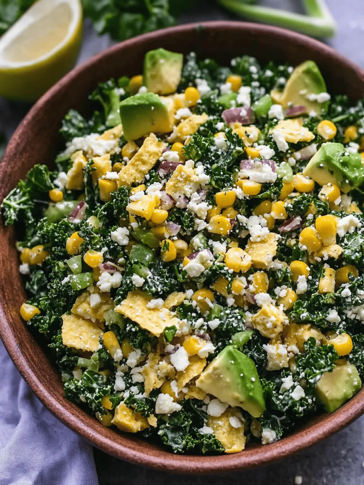 Mexican Street Corn Kale Salad