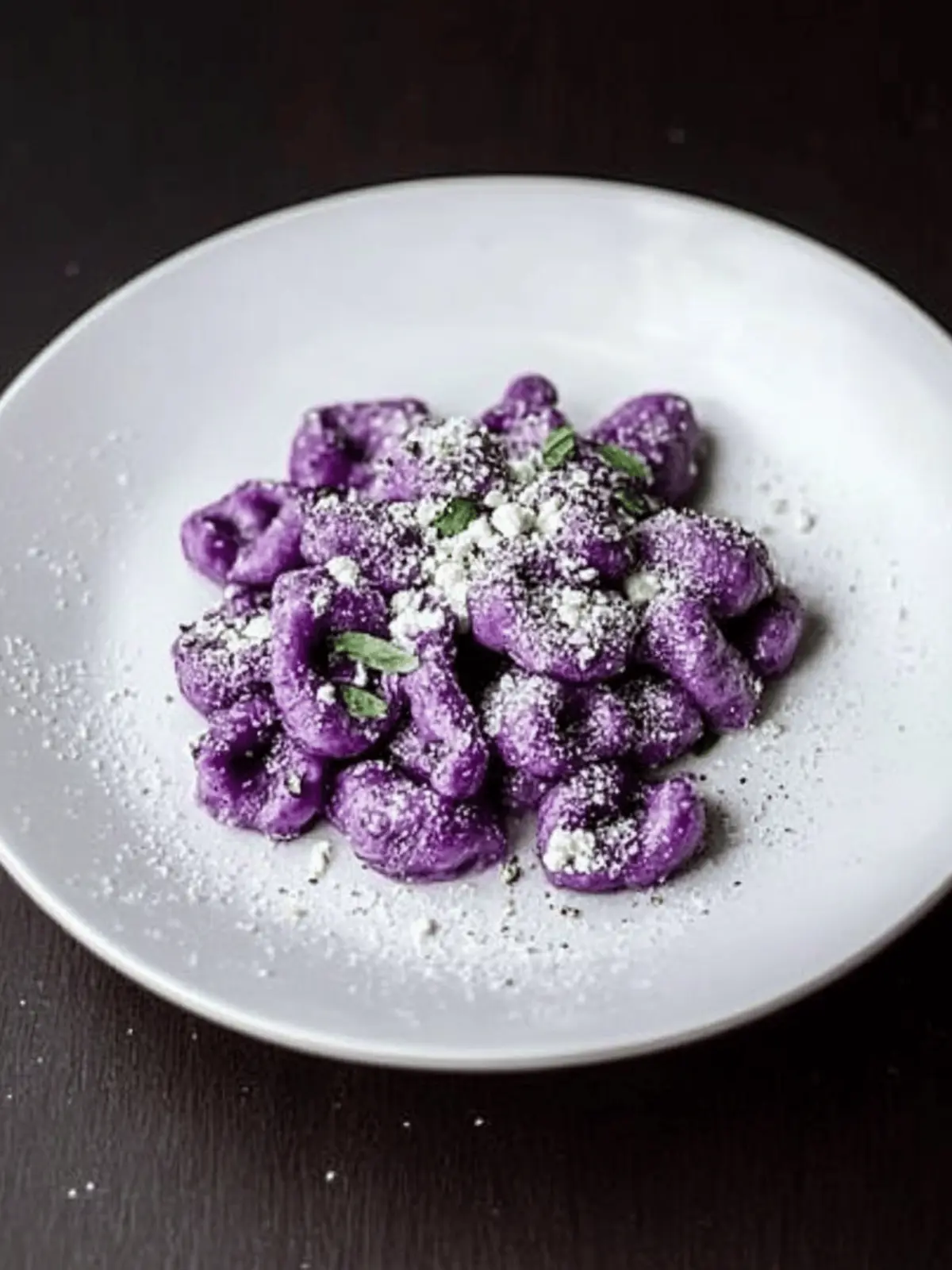 Purple Potato Gnocchi with Ricotta