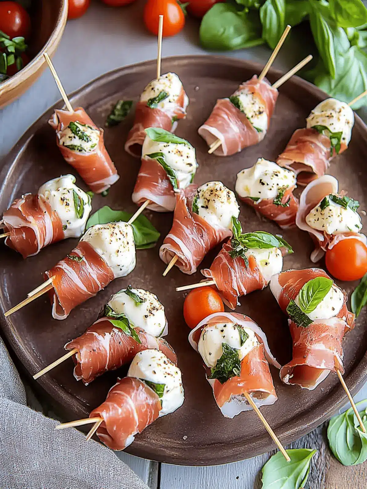 Irresistible Prosciutto Wrapped Mozzarella Bites Recipe 2 Prosciutto Wrapped Mozzarella Bites