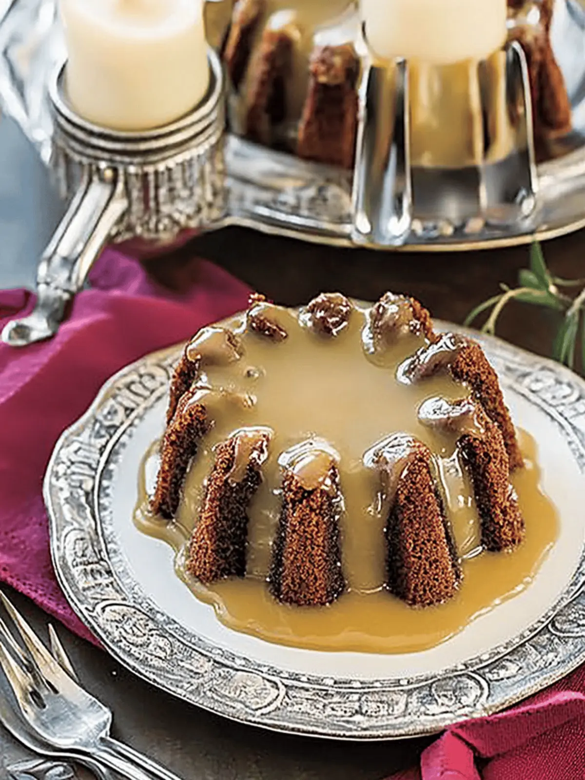 Figgy Pudding with Sticky Toffee Sauce