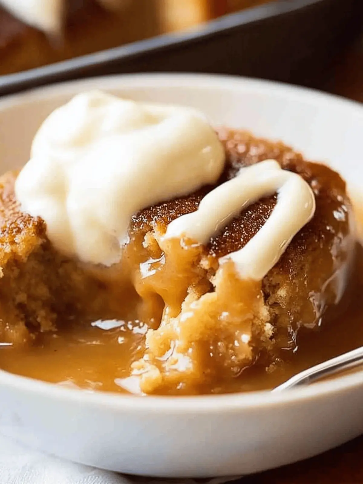 Self Saucing Butterscotch Pudding