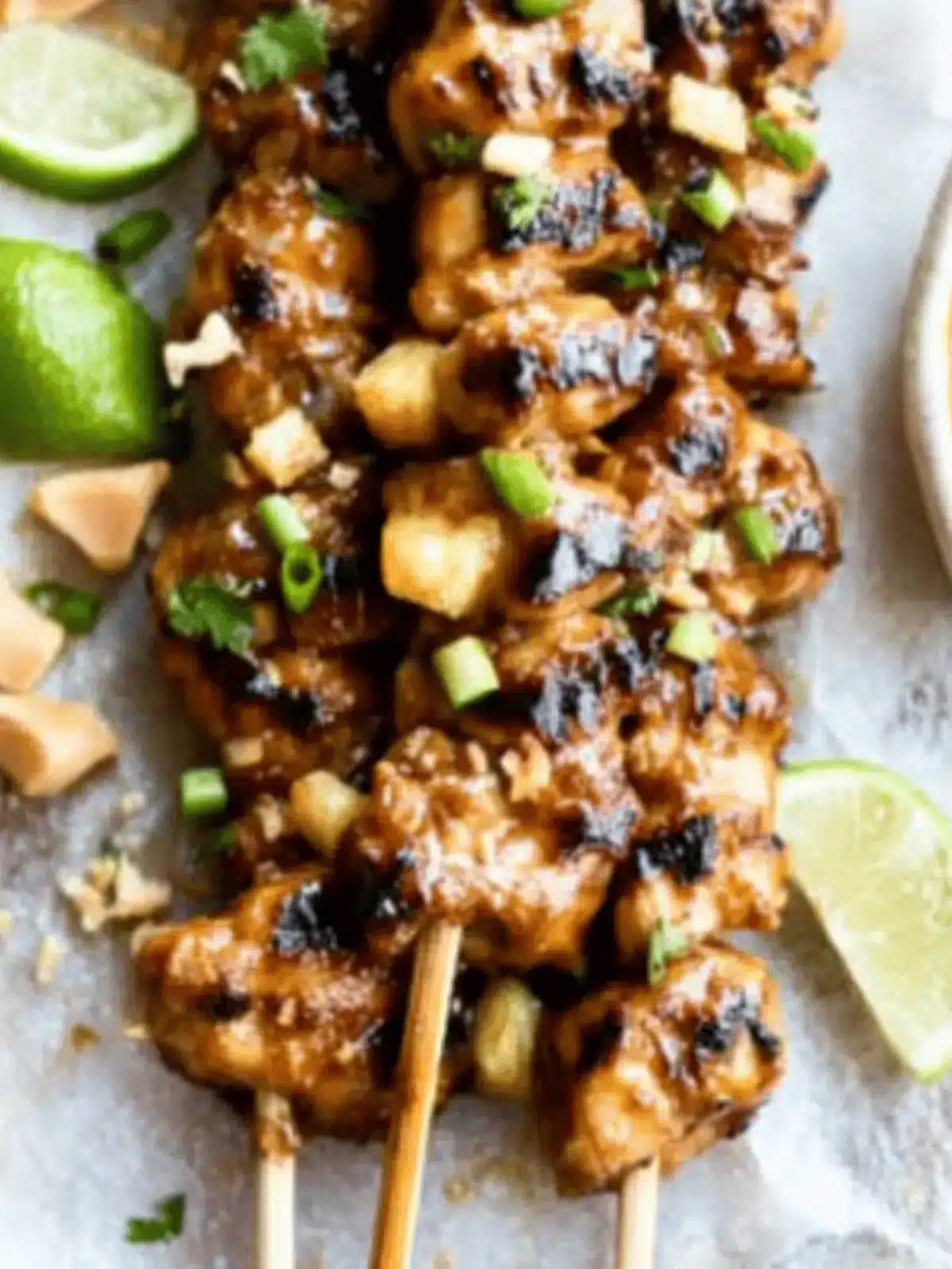 Thai Pineapple Peanut Satay Chicken in 30 Minutes or Less 4 Thai Pineapple Peanut Satay Chicken