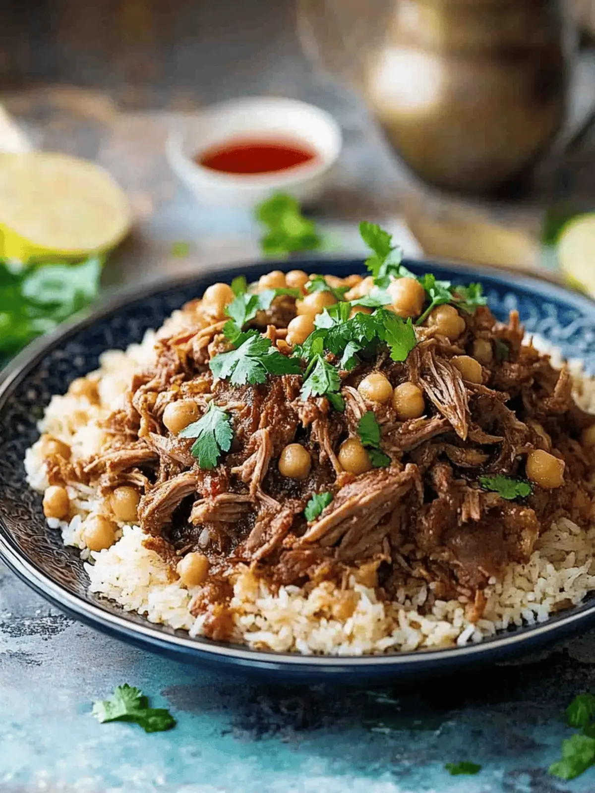 Savor Middle Eastern Shredded Lamb with Chickpea Pilaf Delight 3 Middle Eastern Shredded Lamb with Chickpea Pilaf (Rice)