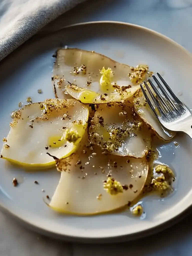 Roasted Celery Root Carpaccio