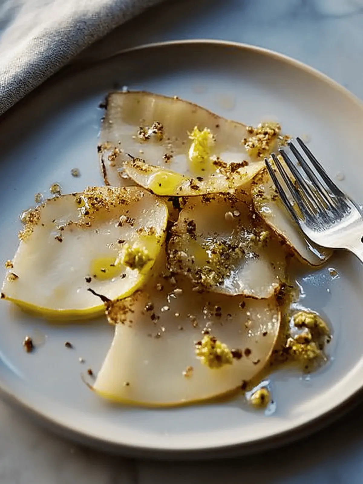 Roasted Celery Root Carpaccio