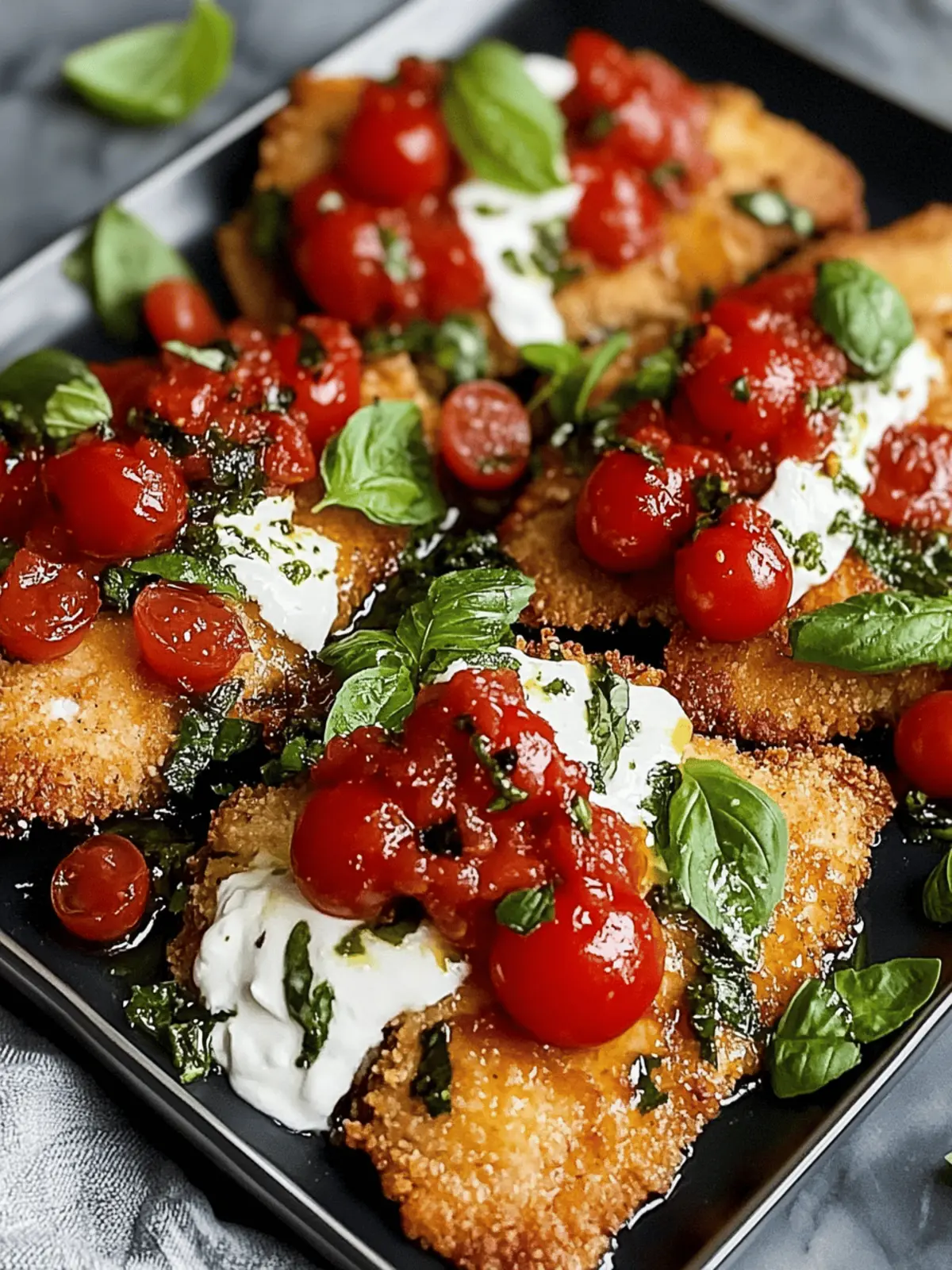 Italian basil chicken cutlets