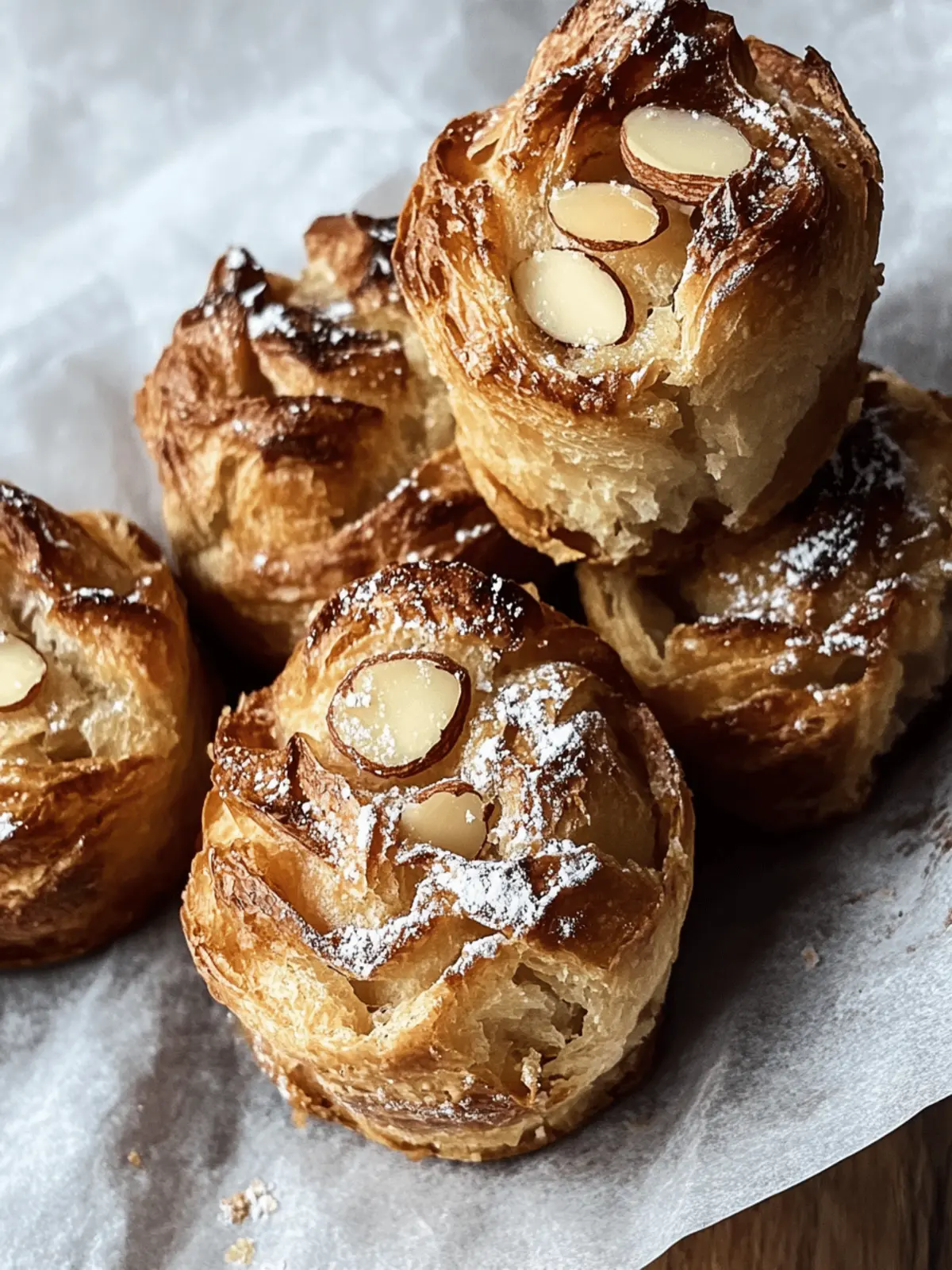 Sourdough Almond Cruffins