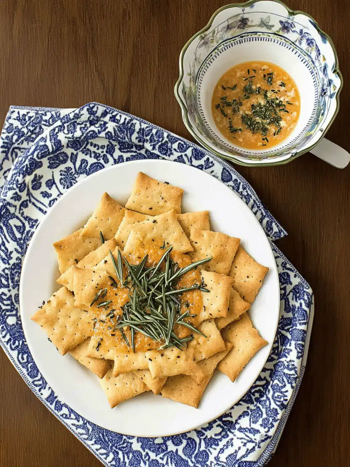 Olive Oil Rosemary Crackers