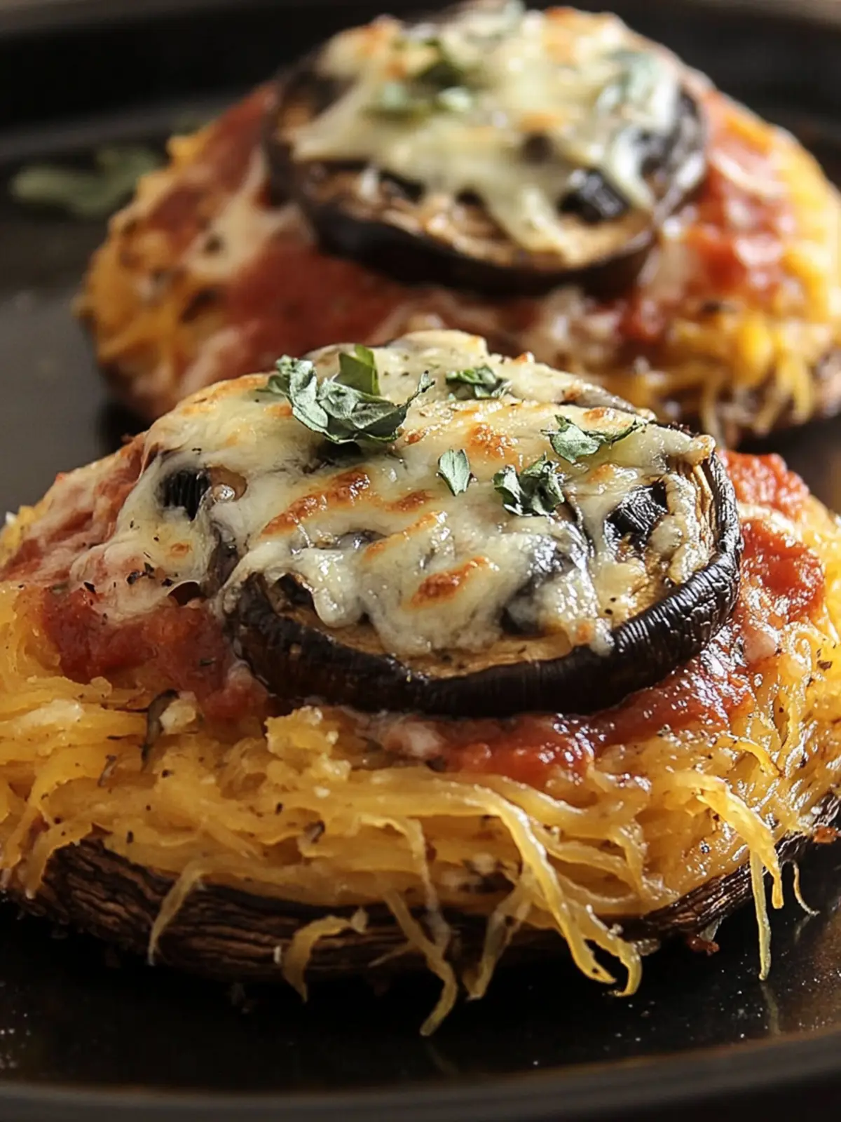 Delicious Spaghetti Squash and Portobello Mushroom Pizza Delight 3 Spaghetti Squash and Portobello Mushroom Pizza