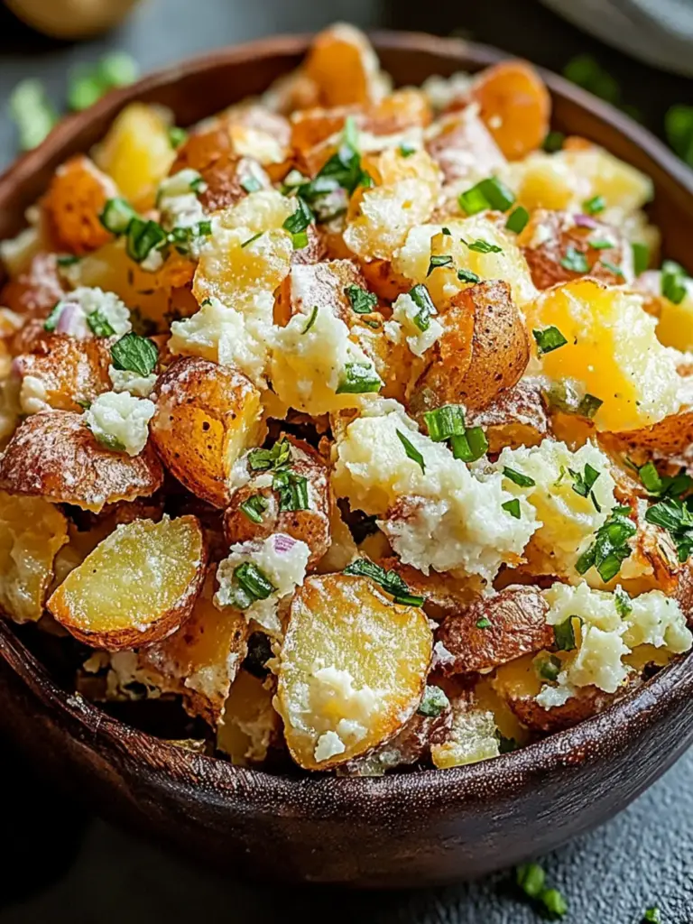 Crispy Smashed Potato Salad
