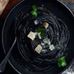 Squid Ink Spaghetti Aglio e Olio