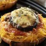 Spaghetti Squash and Portobello Mushroom Pizza