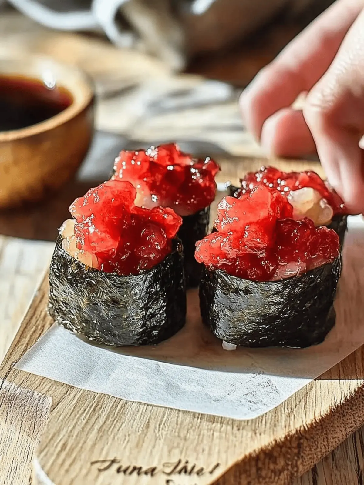 “Tuna” Gunkan Maki Sushi