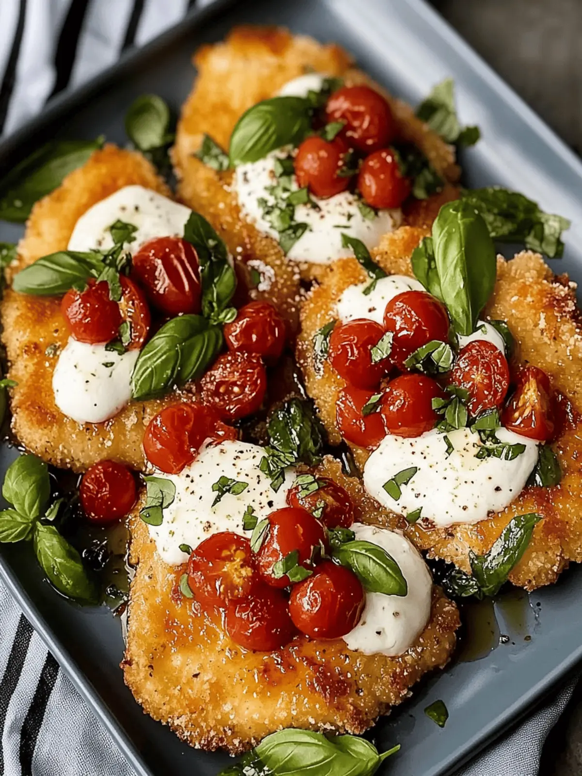 Italian basil chicken cutlets