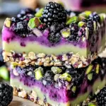 Irresistible Blackberry Pistachio Dream Bars
