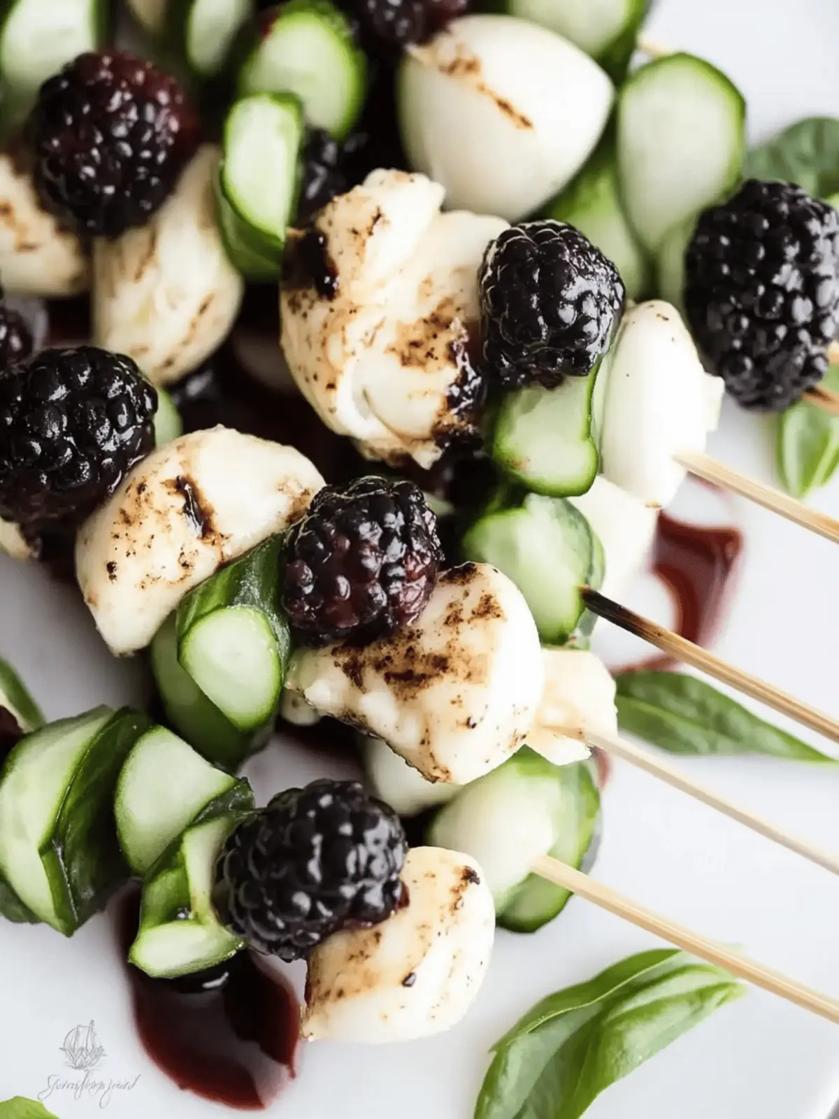 Blackberry Cucumber Caprese Skewers: Your New Summer Hit 2 Blackberry Cucumber Caprese Skewers