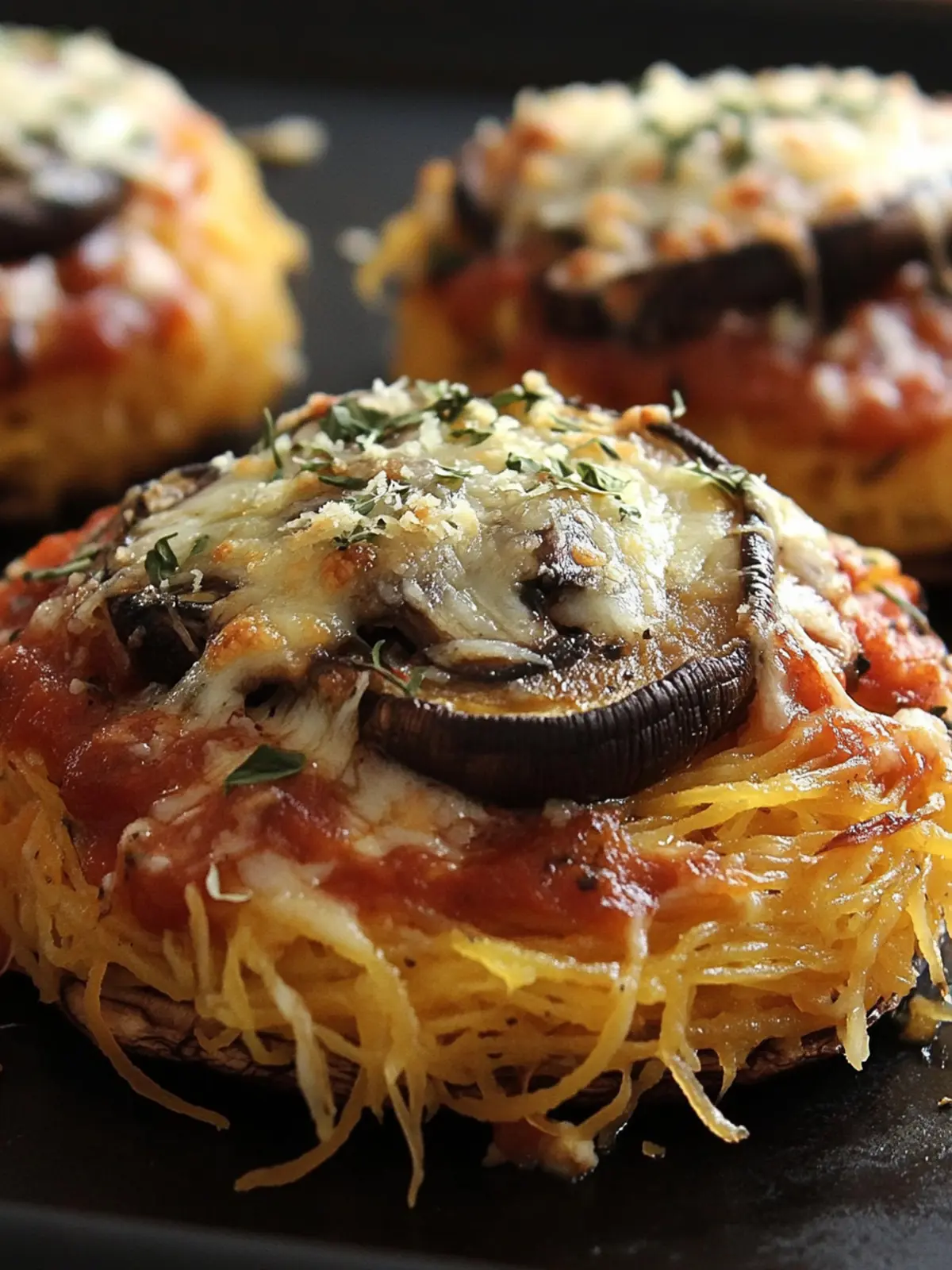 Delicious Spaghetti Squash and Portobello Mushroom Pizza Delight 4 Spaghetti Squash and Portobello Mushroom Pizza