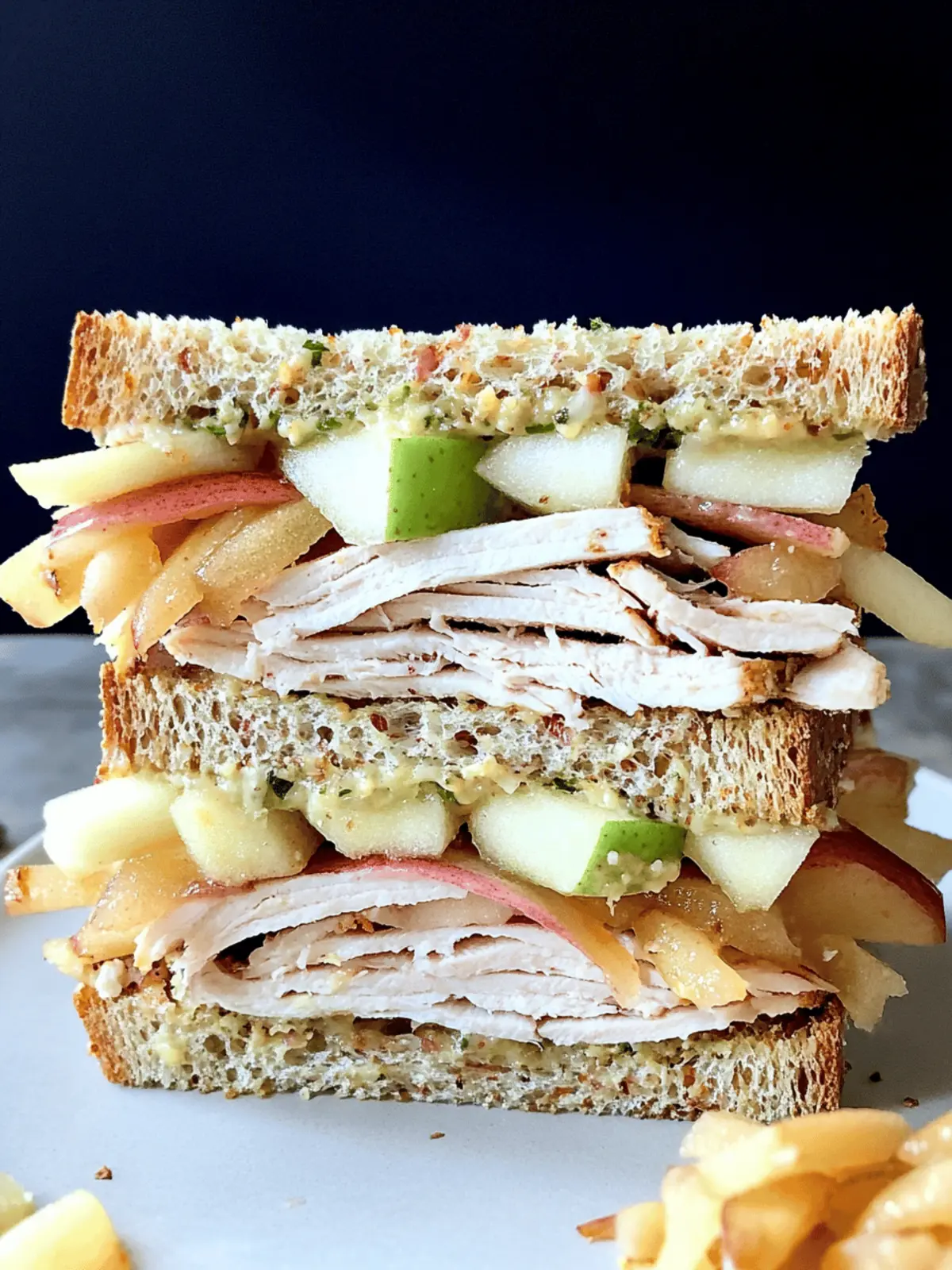 Turkey Apple Cheddar Sandwich