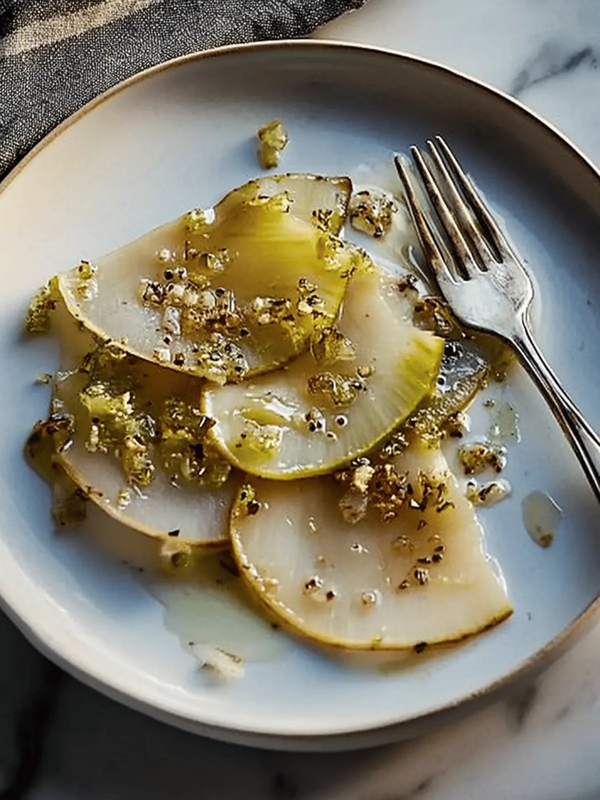 Roasted Celery Root Carpaccio