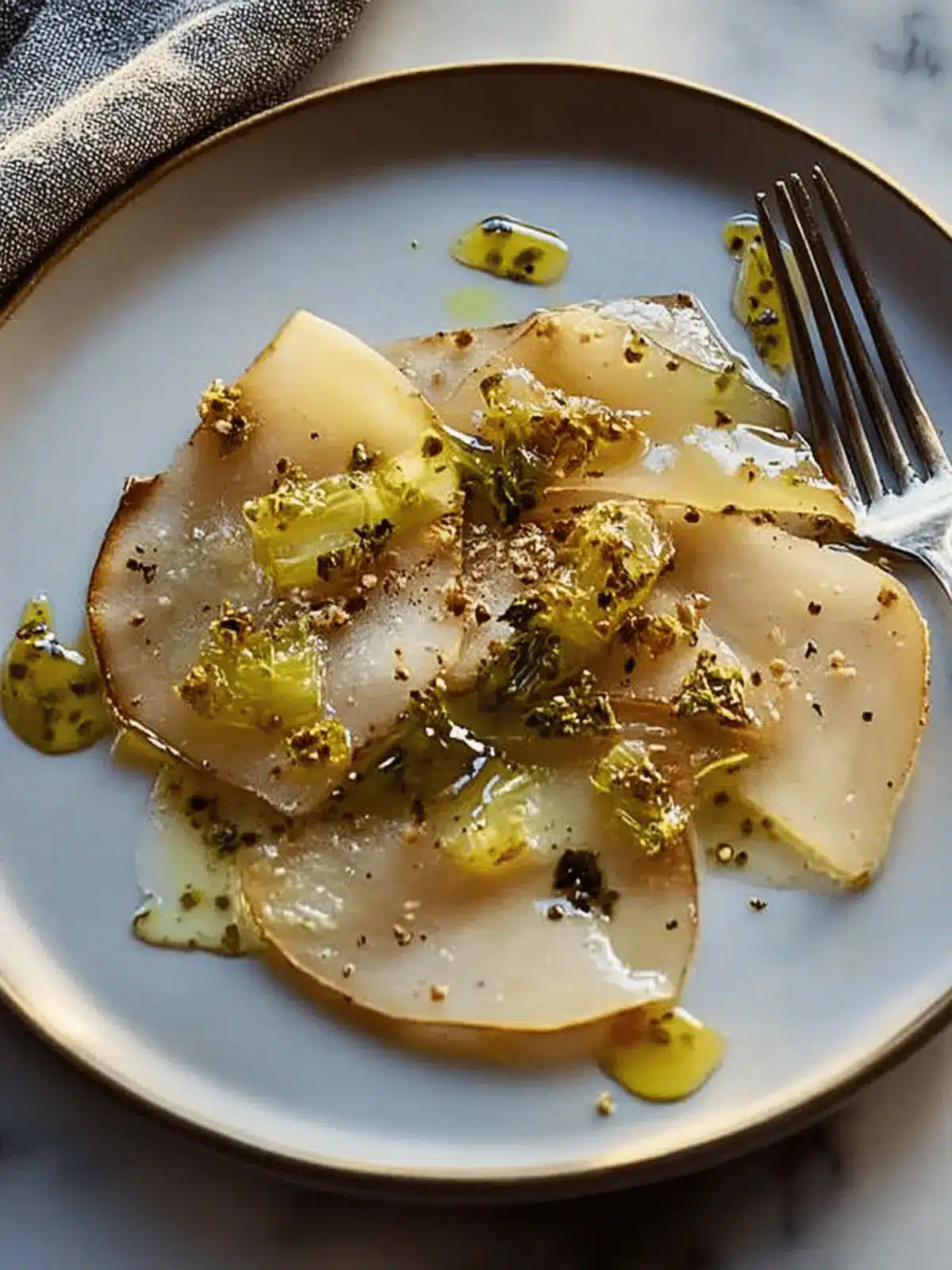 Roasted Celery Root Carpaccio