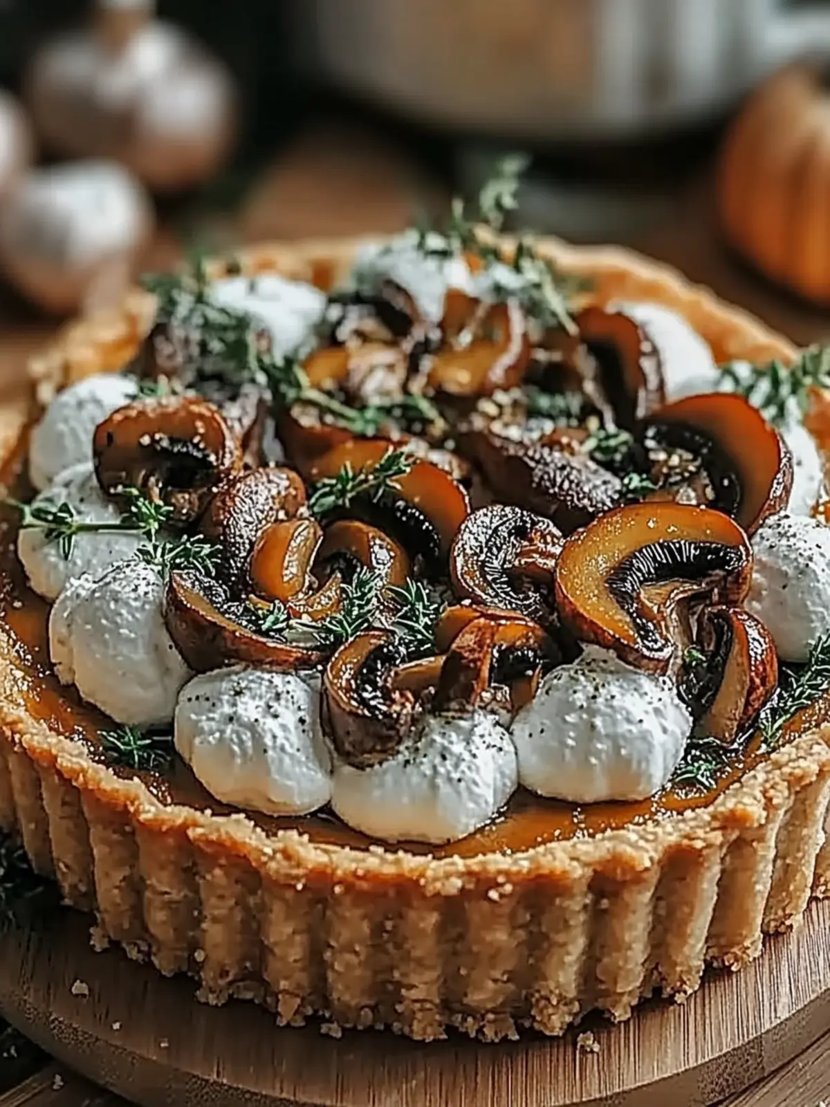 Pumpkin Sage & Mushroom Tart