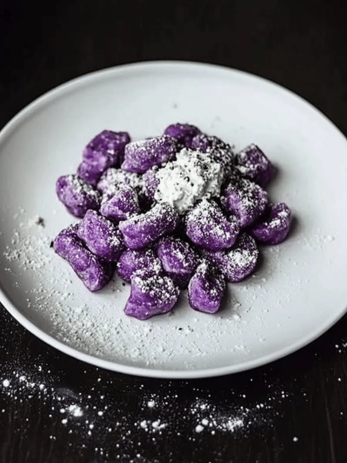 Purple Potato Gnocchi with Ricotta