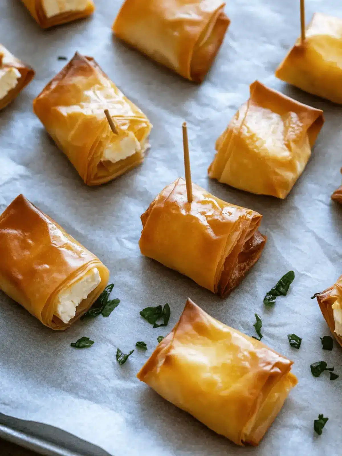 Baked Feta Bites in Phyllo Pastry